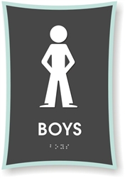 Boy's Braille Sign