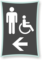 Men's directional Sign