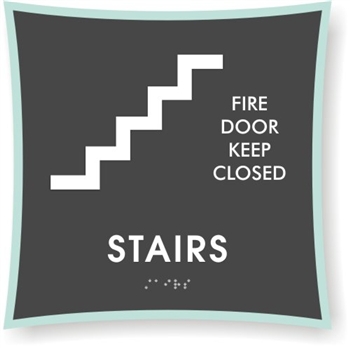 Braille Stairs Sign