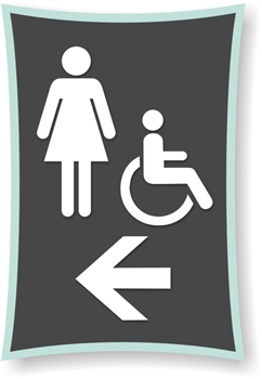 MenWomen's s directional Sign