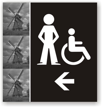 Boy's Directional Sign