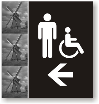 Men's Directional Sign