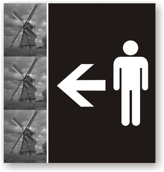 Men's Directional Sign