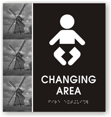 Baby Changing Braille Sign