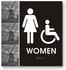 Women's Braille Sign