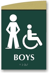 Boy's Braille Sign