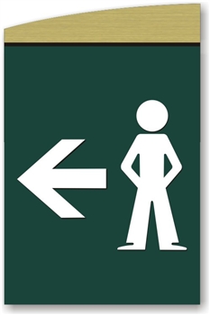 Boy's Directional Sign