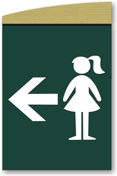 Girl's Directional Sign