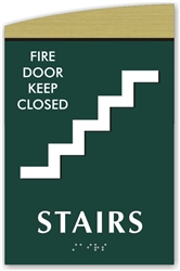 Braille Stairs Sign