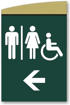 Restroom Directional Sign