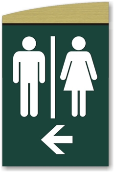 Restroom Directional Sign