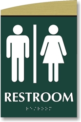 Restroom Braille Sign