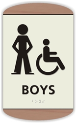 Boy's Braille Sign