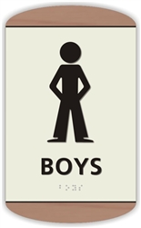 Boy's Braille Sign