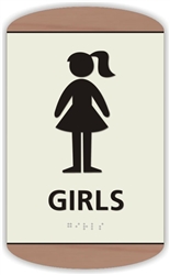 Girl's Braille Sign