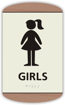 Girl's Braille Sign