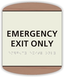 EMERGENCY EXIT Braille Sign