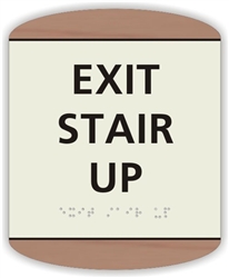 EXIT STAIR UP Braille Sign