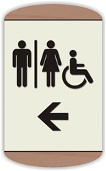 Restroom Directional Sign