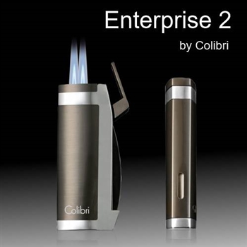 Colibri Enterprise 2 Lighter, Black & Rose Gold