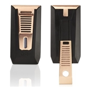 Colibri Slide Cigar Lighter - Matte Black & Rose Gold