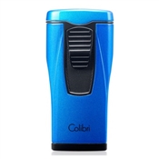 Colibri Monaco Lighter Metallic Blue with Triple-jet Flame