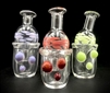 JD CLEAR CARB CAP & STAND SET w COLOR DOTS