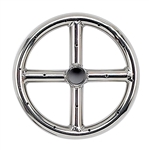 6" Single-Ring Stainless Steel Burner With 1/2" Inlet
