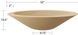 32"  Wok Fire Bowl Mold