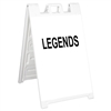 Signicade Sign Stand White - 24" X 36" High Intensity Prismatic Grade Sign Legends