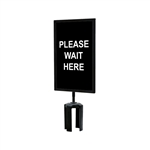 QueueWay - QWAYSIGN-7" X 11" -PLEASE WAIT HERE (single side)