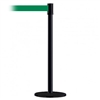 Slimline Post Basics Black Base/Black Tube/Black Head Standard 7.5' No Custom Green Webbing Standard Belt End