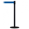 Slimline Post Basics Black Base/Black Tube/Black Head Standard 7.5' No Custom Blue Webbing Standard Belt End