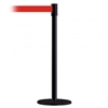 Slimline Post Basics Black Base/Black Tube/Black Head Standard 7.5' No Custom Red Webbing Standard Belt End