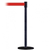 Slimline Post Basics Black Base/Black Wrinkle Tube/Black Wrinkle Head Standard 7.5' No Custom Red Webbing Standard Belt End