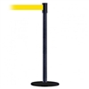 Slimline Post Basics Black Base/Black Wrinkle Tube/Black Wrinkle Head Standard 7.5' No Custom Yellow Webbing Standard Belt End