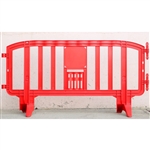 Movit - 6.5' ft. Plastic Crowd Control Barricade Red