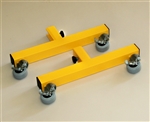 Add-on locking caster feet, Yellow