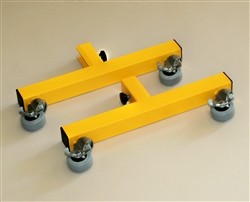 Add-on locking caster feet, Yellow