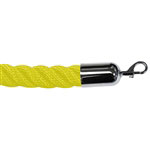 Twisted Plastic Rope Yellow with Metal Ends