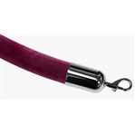 Velour Rope Maroon with Metal Ends