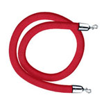 A Single Velvet Rope for the kit, 6 ft. with Chrome ends.