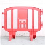 Minit - 4.1' ft. Plastic Crowd Control Barricade Red