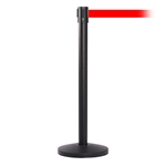 QueueMaster 550, Black, Barrier with 11' Red Belt