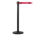 QueueMaster 550, Black, Barrier with 11' NO PARKING Belt