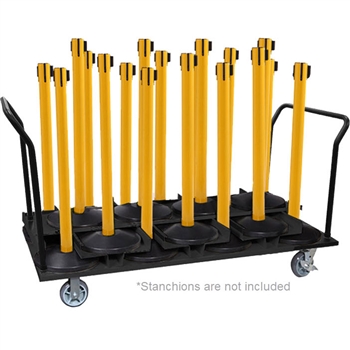 18 Stanchion Cart with Dual Handle (Vertical)