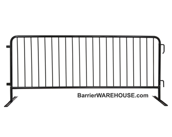 Crowd Control Steel Barricade - Black