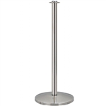 QueueWay Contemporary Rope Stanchion, Satin Stainless