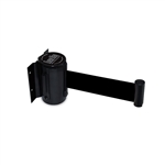 QueueWay Wall Mounted Retractable Belt, BLACK 7.5' ft. 