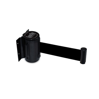 QueueWay Wall Mounted Retractable Belt, BLACK 7.5' ft. 